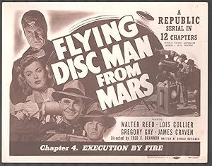 1950 FLYING DISC MAN FROM MARS #4 8”x10” b&w still serial 