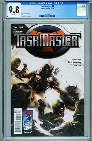 Taskmaster #2 CGC 9.8 2010-Solo Series-Avengers-comic book 2088533005