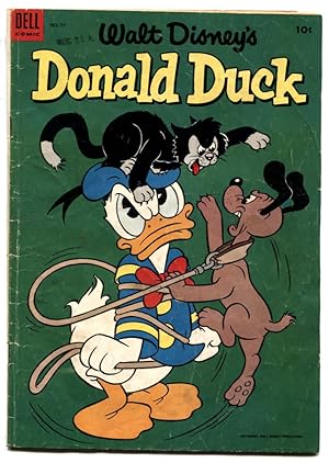 Walt Disney' Donald Duck #37 1954- Dell Comics G/VG