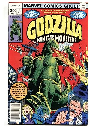 GODZILLA #1 MARVEL 1ST ISSUE-SCI-FI-KING OF THE MONSTERS 1977 NM-