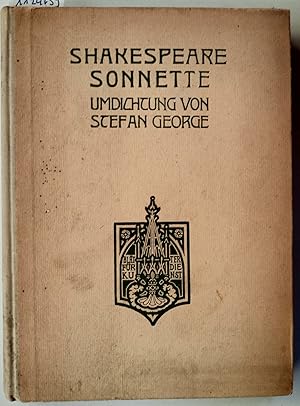 Shakespeare. Sonnette: Umdichtung, von Stefan George