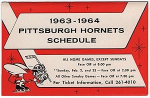 Imagen del vendedor de 1963-1964 Pittsburgh Hornets Schedule a la venta por Between the Covers-Rare Books, Inc. ABAA