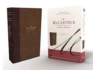 Seller image for The NKJV, MacArthur Study Bible, 2nd Edition, Leathersoft, Brown, Comfort Print: Unleashing God's Truth One Verse at a Time by Thomas Nelson [Imitation Leather ] for sale by booksXpress