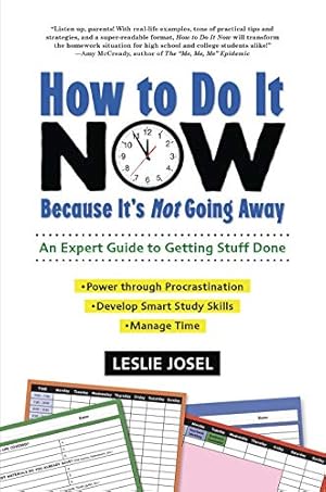 Imagen del vendedor de How to Do It Now Because It's Not Going Away: An Expert Guide to Getting Stuff Done by Josel, Leslie [Paperback ] a la venta por booksXpress