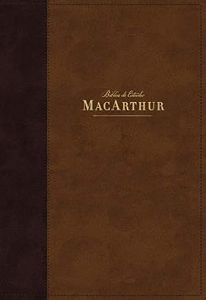 Seller image for NBLA Biblia de Estudio MacArthur, Leathersoft, Caf ©, Interior a dos colores (Spanish Edition) by Vida [Imitation Leather ] for sale by booksXpress