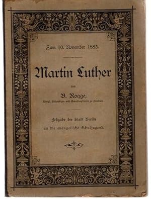 Bild des Verkufers fr Lutherbchlein zur vierhundertjhrigen Gedchtnisfeier des Geburtstages von Martin Luther, zum Verkauf von nika-books, art & crafts GbR