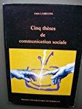 Seller image for Cinq Thses De Communication Sociale for sale by RECYCLIVRE