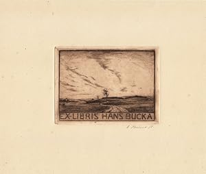 Bild des Verkufers fr Ex-Libris Hans Bucka. Landschaft. zum Verkauf von Antiquariat  Braun