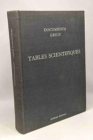 Seller image for Documenta Geigy - tables scientifiques - 6e dition for sale by crealivres