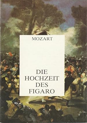 Bild des Verkufers fr Programmheft Wolfgang Amadeus Mozart DIE HOCHZEIT DES FIGARO Premiere 12. Dezember 1986 zum Verkauf von Programmhefte24 Schauspiel und Musiktheater der letzten 150 Jahre