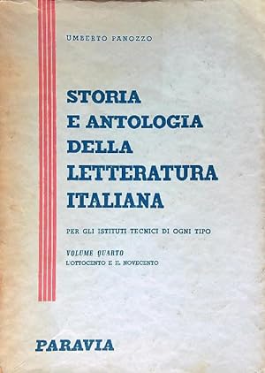 Immagine del venditore per Storia e antologia della letteratura italiana. Volume quarto venduto da Librodifaccia