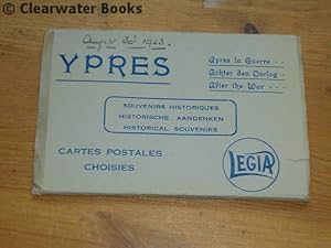 Ypres Après la Guerre. Historical Souvenirs. Ten postcards illustrating various views of war-shat...