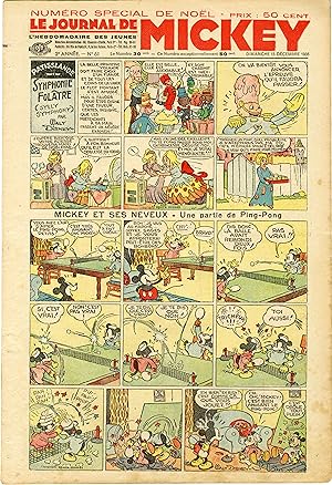 "LE JOURNAL DE MICKEY N° 61 (15/12/1935)" NUMÉRO SPECIAL DE NOËL MICKEY ET SES NEVEUX : Une parti...