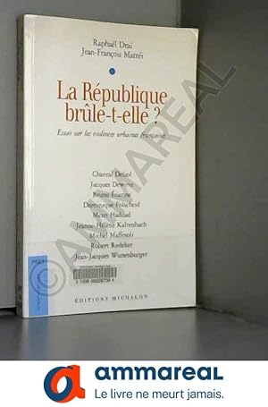 Imagen del vendedor de La Rpublique brle-t-elle ? : Essai sur les violences urbaines franaises a la venta por Ammareal