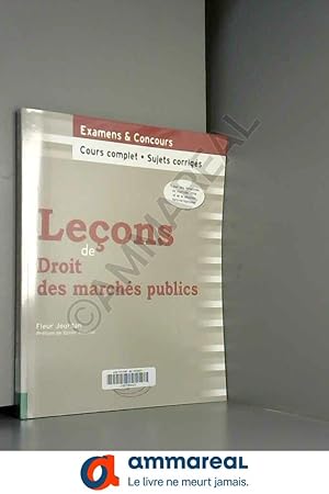 Image du vendeur pour Leons de Droit des Marchs Publics mis en vente par Ammareal