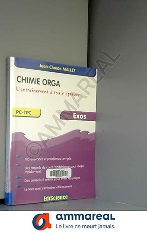 Bild des Verkufers fr Chimie organique - PC-TPC zum Verkauf von Ammareal