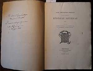 Epistolae satyricae XX Accedunt carmen de Francisco Ferruccio, apotheosis Joachimi Rossinii et ap...
