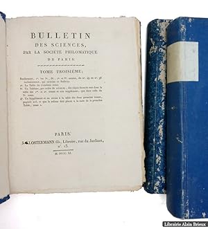 Imagen del vendedor de Bulletin des sciences de la socit philomathique de Paris a la venta por Librairie Alain Brieux