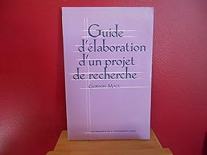 Guide D'elaboration D'un Projet De Recherche