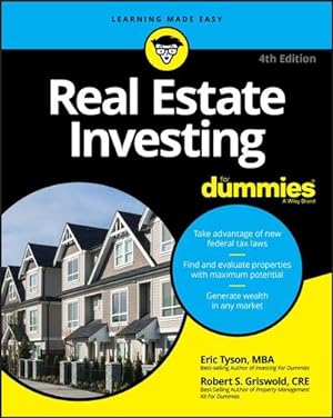 Immagine del venditore per Real Estate Investing For Dummies by Tyson, Eric, Griswold, Robert S. [Paperback ] venduto da booksXpress
