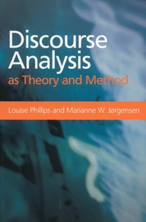 Imagen del vendedor de Discourse Analysis As Theory and Method a la venta por GreatBookPricesUK
