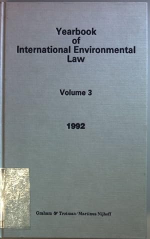Immagine del venditore per Yearbook of International Environmental Law: VOL.3: 1992. venduto da books4less (Versandantiquariat Petra Gros GmbH & Co. KG)