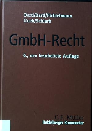 Seller image for GmbH-Recht. Heidelberger Kommentar; for sale by books4less (Versandantiquariat Petra Gros GmbH & Co. KG)