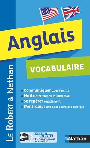 dictionnaire Le Robert & Nathan ; anglais ; vocabulaire (édition 2018)