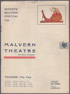 Bild des Verkufers fr VOLPONE (The Fox) [at]: the Seventh Malvern Festival zum Verkauf von Between the Covers-Rare Books, Inc. ABAA