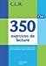 Image du vendeur pour CLR 350 exercices de lecture CM - Corrigés - Ed. 2014 [FRENCH LANGUAGE - Soft Cover ] mis en vente par booksXpress