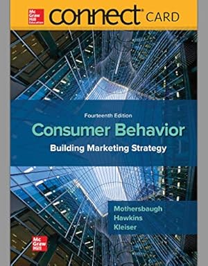 Seller image for Connect Access Card for Consumer Behavior by Mothersbaugh Associate Professor of Marketing, David L, Hawkins Dr, Delbert I, Best, Roger J [Unknown Binding ] for sale by booksXpress