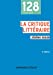 Imagen del vendedor de La critique littéraire [FRENCH LANGUAGE - Soft Cover ] a la venta por booksXpress