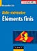 Seller image for Aide-m©moire des ©l©ments finis - NP [FRENCH LANGUAGE - Soft Cover ] for sale by booksXpress