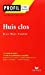 Seller image for Huis Clos Sarte (Profile Literature) [FRENCH LANGUAGE - Soft Cover ] for sale by booksXpress