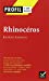 Imagen del vendedor de Profil d'une oeuvre: Rhinoceros [FRENCH LANGUAGE - Soft Cover ] a la venta por booksXpress