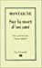 Seller image for Sur la mort d'un ami [FRENCH LANGUAGE] Mass Market Paperback for sale by booksXpress
