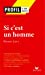 Immagine del venditore per Profil d'une oeuvre: Si c'est un homme [FRENCH LANGUAGE - Soft Cover ] venduto da booksXpress