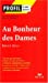 Imagen del vendedor de Profil d'une oeuvre: Au Bonheur des Dames [FRENCH LANGUAGE - Soft Cover ] a la venta por booksXpress