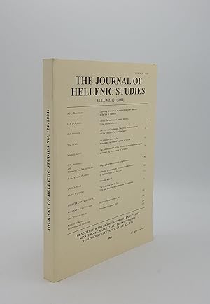 Image du vendeur pour THE JOURNAL OF HELLENIC STUDIES Volume 124 2004 mis en vente par Rothwell & Dunworth (ABA, ILAB)