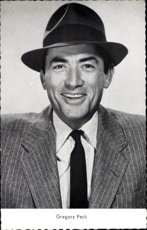 Bild des Verkufers fr Ansichtskarte / Postkarte Schauspieler Gregory Peck, Portrait, Hut, Film Warum hab' ich ja gesagt? zum Verkauf von akpool GmbH