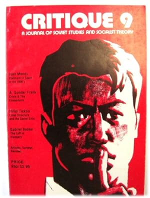 Bild des Verkufers fr Critique 9: A Journal of Soviet Studies and Socialist Theory zum Verkauf von PsychoBabel & Skoob Books