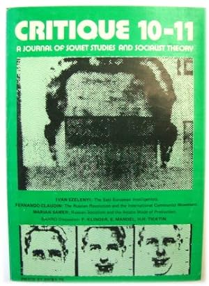 Bild des Verkufers fr Critique 10-11: A Journal of Soviet Studies and Socialist Theory zum Verkauf von PsychoBabel & Skoob Books