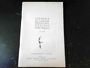 Seller image for COURRIER DU CENTRE INTERNATIONAL D'ETUDES POETIQUES (sept-dc 1982) for sale by JLG_livres anciens et modernes