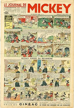 "LE JOURNAL DE MICKEY N° 99 (6/9/1936)" MICKEY PRENDS SA REVANCHE