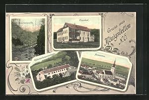 Ansichtskarte Königstetten, Hotel Eisenbad, Rekonvaleszentenheim, Drachenquelle