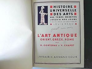 Bild des Verkufers fr Histoire universelle des arts des temps primitifs jusqu' nos jours Art antique zum Verkauf von JLG_livres anciens et modernes