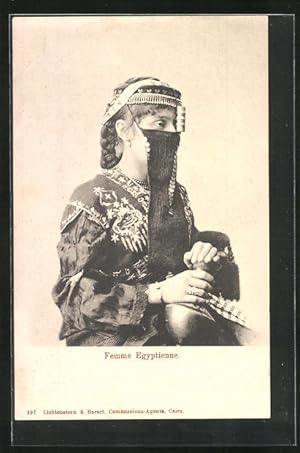 Bild des Verkufers fr Ansichtskarte Femme Egyptienne, arabische Volkstypen zum Verkauf von Bartko-Reher