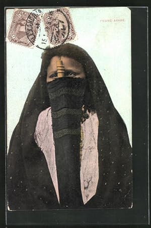 Bild des Verkufers fr Ansichtskarte Arabische Frau, arabische Volkstypen zum Verkauf von Bartko-Reher