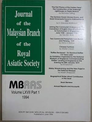 Image du vendeur pour Two Communist Pamphlets from Kedah and Penang 1949 vol.67/1 (1994) Journal of MBRAS mis en vente par SEATE BOOKS