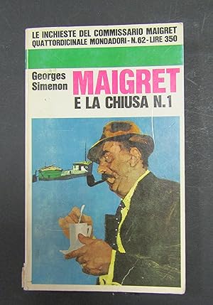 Simenon Georges. Maigret e la chiusa n.1. Mondadori. 1968
